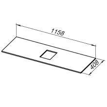 Столешница под раковину Allen Brau Priority 120 1.31012.G-S Серый структ