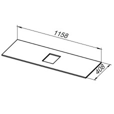 Столешница под раковину Allen Brau Priority 120 1.31012.M Мрамор