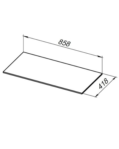 Столешница под раковину Allen Brau Liberty 90 1.330012.M Мрамор