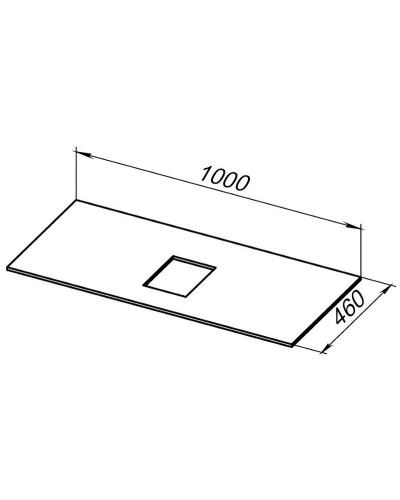 Столешница под раковину Allen Brau Infinity 100 1.21012.B-S Бежевый структ