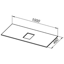 Столешница под раковину Allen Brau Infinity 100 1.21012.GR-S Графит структ