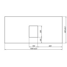 Столешница под раковину Allen Brau Infinity 100 1.21012.GR-S Графит структ