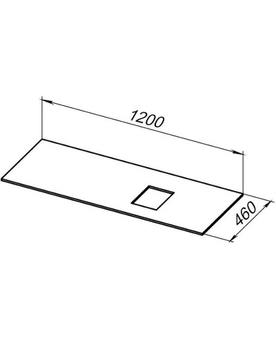 Столешница под раковину Allen Brau Infinity 120 R 1.21014.B-S Бежевый структ