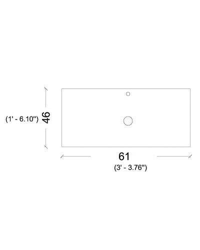 Столешница под раковину Boheme Armadi Art Vallessi 61 840-060-А Черная