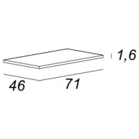 Столешница под раковину Cezares Bellagio 71 50185 Bianco