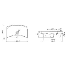 Раковина Cersanit Carina 50 S-UM-CAR50/1-w Белая
