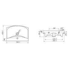 Раковина Cersanit Carina 55 S-UM-CAR55/1-w Белая