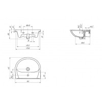 Раковина Cersanit Erica 55 S-UM-ERI55/1-w Белая