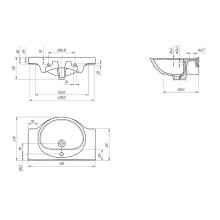 Раковина Cersanit Erica 70 S-UM-ERI70/1-w Белая