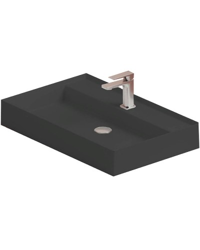 Раковина Artceram Scalino 75 SCL008 17 00 Черная матовая