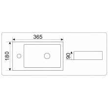 Раковина CeramaLux 36 9272R Белая