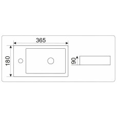 Раковина CeramaLux 36 9272R Белая
