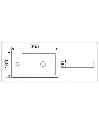 Раковина CeramaLux 36 9272R Белая