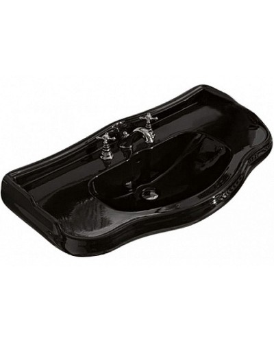 Раковина Kerasan Retro 100 105004 nerox1 Черная блестящая