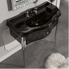 Раковина Kerasan Retro 100 105004 nerox1 Черная блестящая