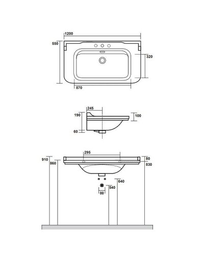 Раковина Kerasan Waldorf 120 4144K1bi/crx1 Белая