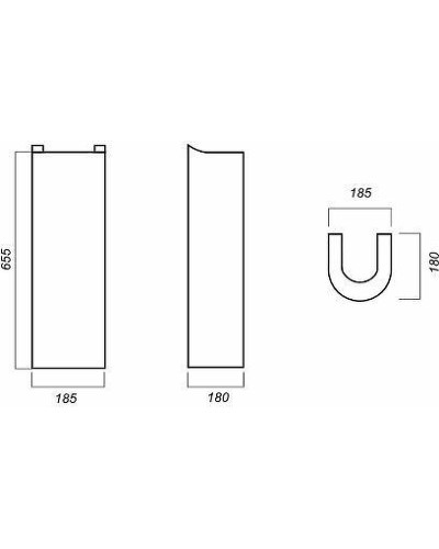 Раковина Sanita Luxe Art Luxe 50 SL400001 ARTSLWB01+ARTSLPD10 Белая
