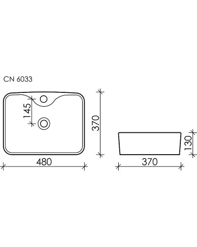 Раковина Ceramica Nova Element 48 CN6033 Белая