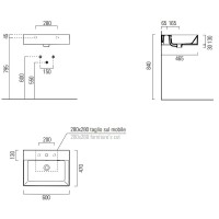 Раковина GSI Kube X 60 9431111 Белая