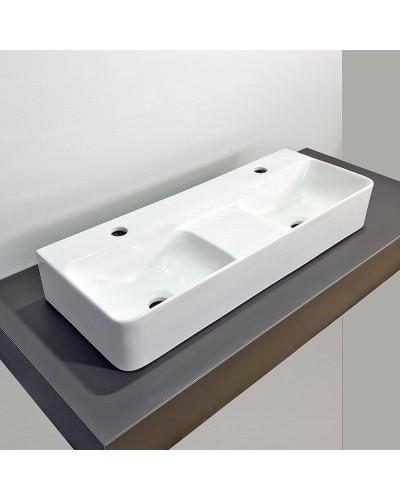 Раковина Comforty 80 78694 00-00012246 двойная Белая