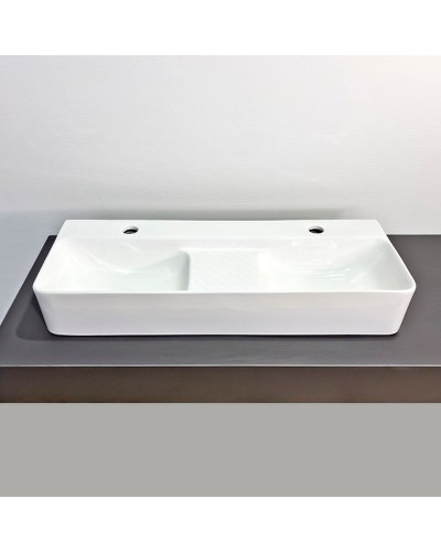 Раковина Comforty 80 78694 00-00012246 двойная Белая