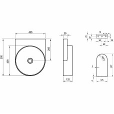 Раковина Ravak Yard 40 XJX01040000 Белая