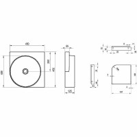 Раковина Ravak Yard 45 C XJX01045000 угловая Белая