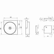Раковина Ravak Yard 45 C XJX01045000 угловая Белая