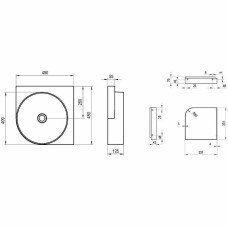 Раковина Ravak Yard 45 C XJX01045000 угловая Белая