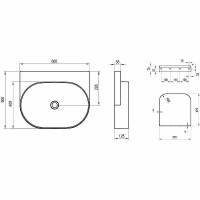 Раковина Ravak Yard 60 XJX01060000 Белая