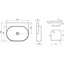 Раковина Ravak Yard 60 XJX01060000 Белая