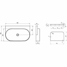 Раковина Ravak Yard 80 XJX01080000 Белая