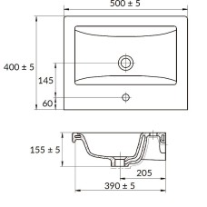 Раковина Cersanit Como 50 S-UM-COM50/1-w Белая