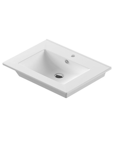 Раковина Sanita Luxe Quadro 75 QDR75SLWB01 Белая