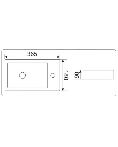 Раковина CeramaLux 36 9272L Белая