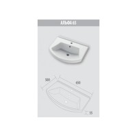 Умывальник Dreja Альфа 65 194202