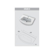 Умывальник Dreja Альфа 65 194202