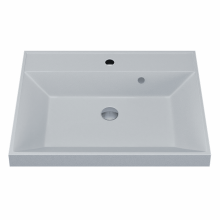 Раковина кварцевая для ванной Uperwood Classic Quartz (60 см, белая матовая, жасмин)