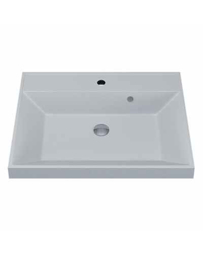 Раковина кварцевая для ванной Uperwood Classic Quartz (60 см, белая матовая, жасмин)