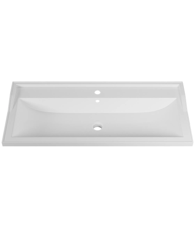 Раковина для ванной полувстраиваемая Uperwood Family (100 см, прямоугольная, белая)