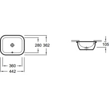 Раковина 44,2х36,2 см Jacob Delafon Vox  EYC102-00