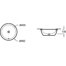 Раковина 48,2х48,2 см Jacob Delafon Vox  EYK102-00