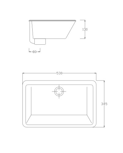 Раковина 53х34,5 см Artceram Gea GEL0010100bix0