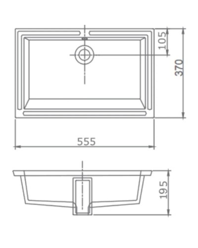 Раковина 55,5х37 см SSWW CL3063