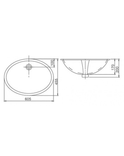 Раковина 60,5х45,5 см SSWW CL3078