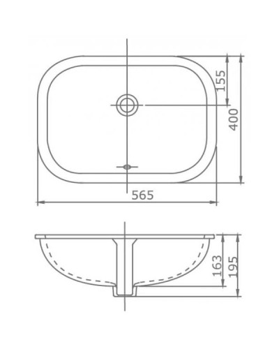 Раковина 43,6х34,5 см SSWW CL3180