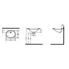 Раковина 46,5х37 см Bien Harmony TPLA04101VD0W3000