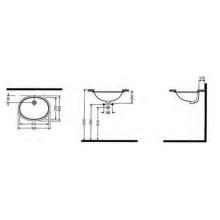 Раковина 56х42,5 см Bien Harmony TPLA05001VD0W3000