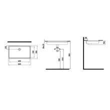 Раковина 66х39 см Bien Infinitum INLA06101FD0W3000