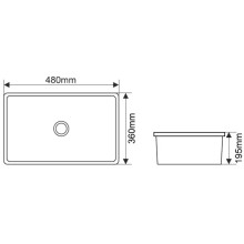 Раковина 48х36 см Melana 540N-805